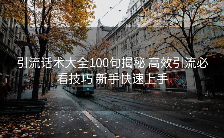 引流话术大全100句揭秘 高效引流必看技巧 新手快速上手 引流话术大全100句揭秘 高效引流必看技巧 新手快速上手