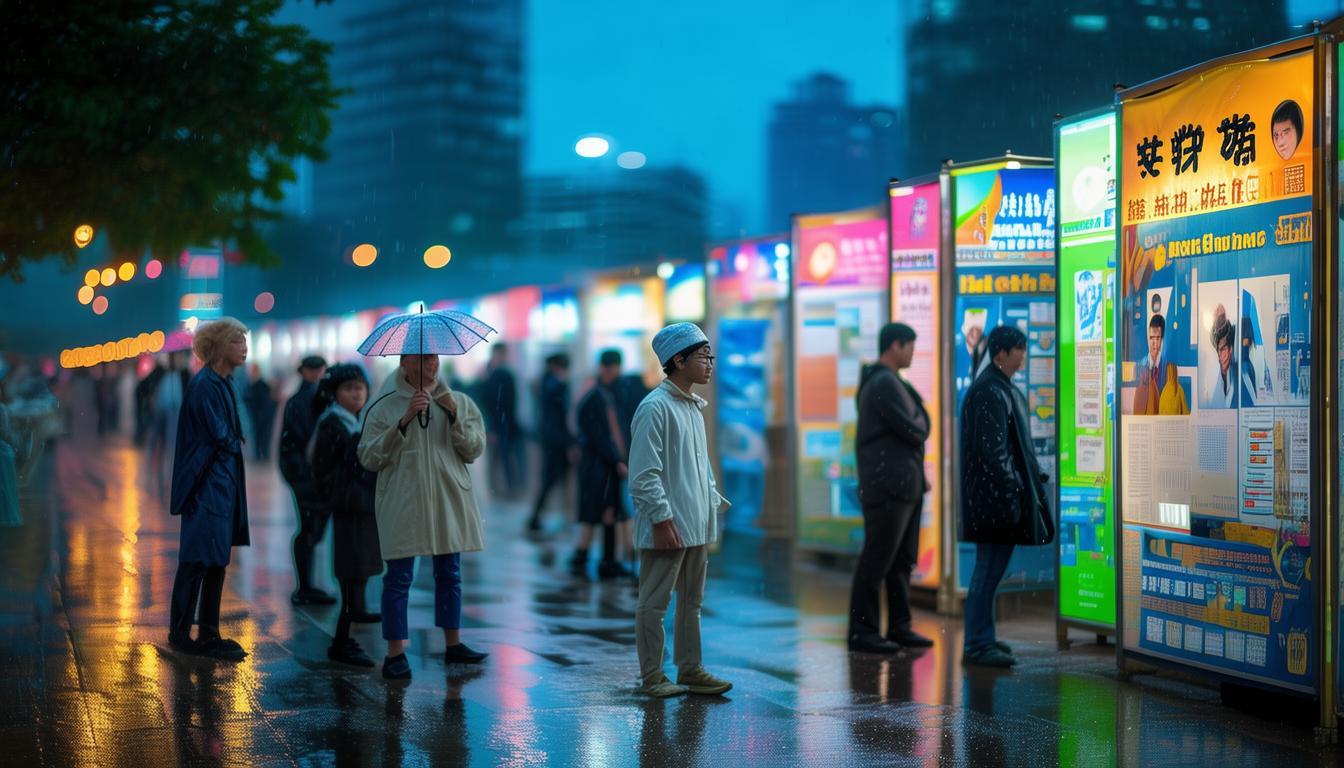 高校毕业生就业招聘会 _ 广西桂平市人才夜市招聘 _招聘会
