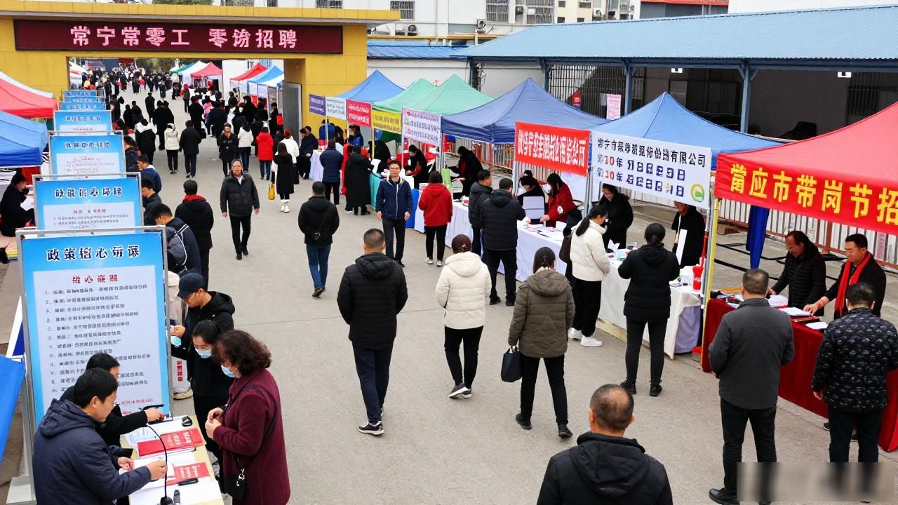 常宁市人力资源市场 首场室内招聘会 线上线下求职招聘服务_招聘会