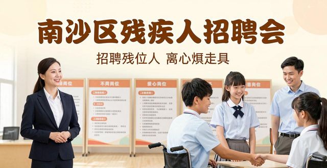 南沙区残联招聘会_残疾人就业岗位_招聘会