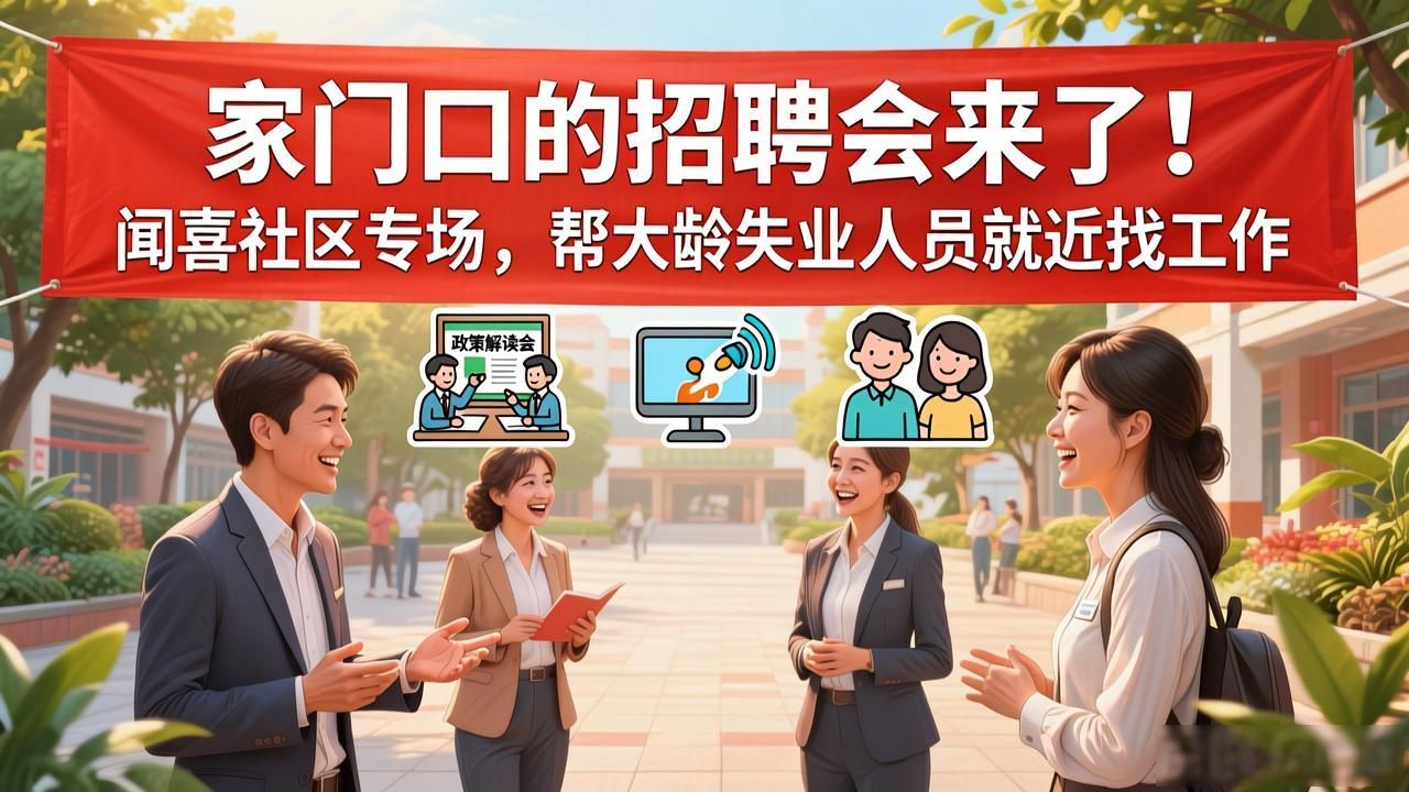 招聘会_闻喜县就业援助进社区招聘活动_道北社区就业帮扶行动
