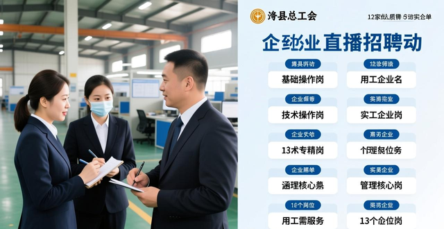 招聘会_直播带岗新模式_山西绛县工会帮就业行动