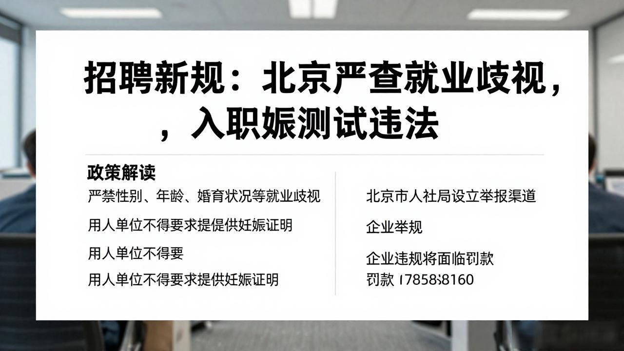 就业性别歧视违法案例_招聘_北京市人社局整治招聘违规行为