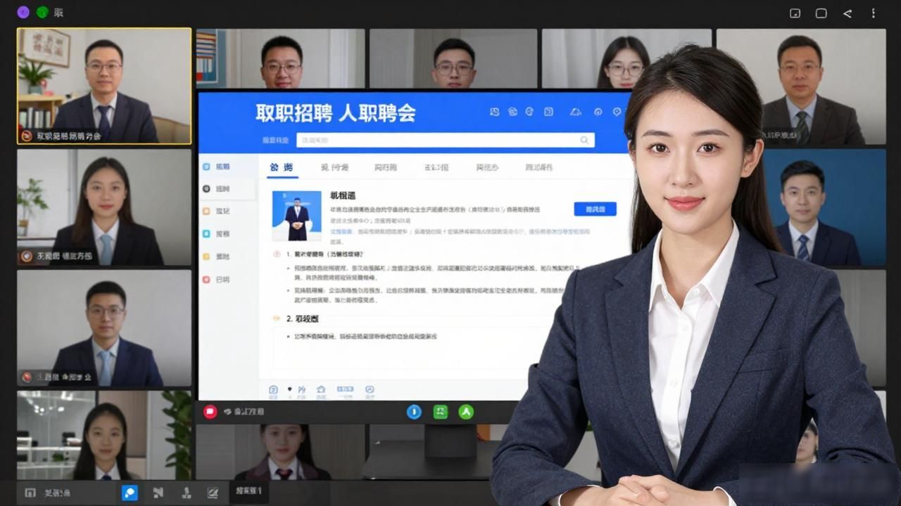 数字化就业服务新模式_招聘会_新城区人社局直播带岗
