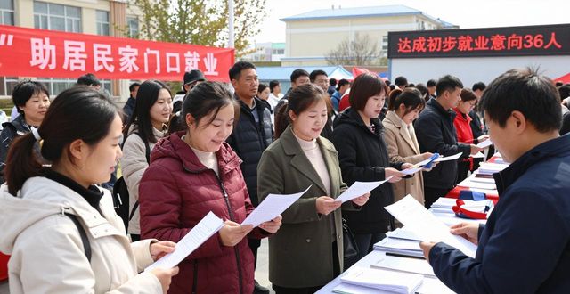 高校毕业生就业帮扶_招聘会_敦化市民主街道招聘会