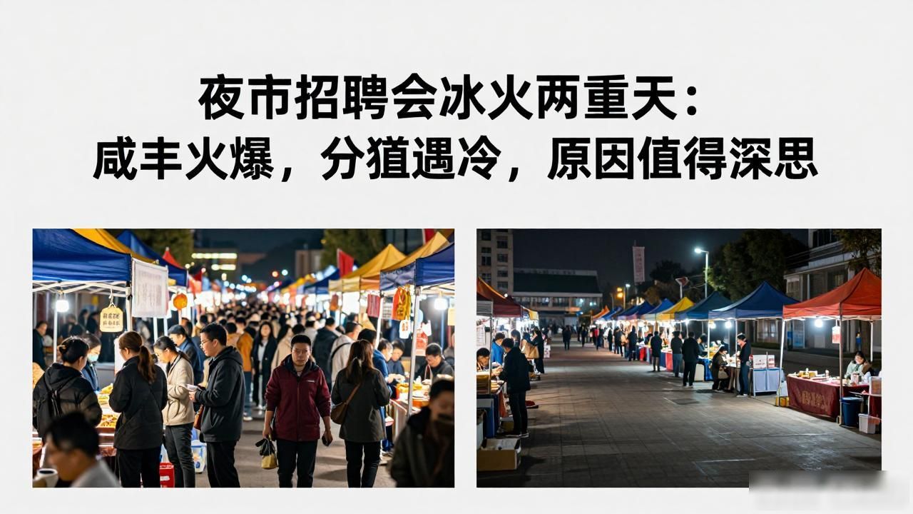 夜市招聘会 就业服务实验 县域人才招聘_招聘会