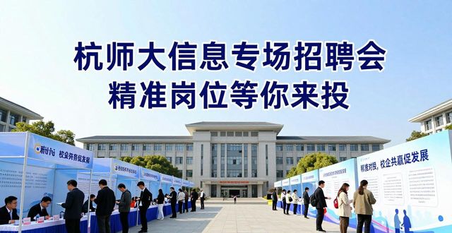 智能招聘机一键匹配岗位_招聘会_杭州师范大学信息专场招聘会