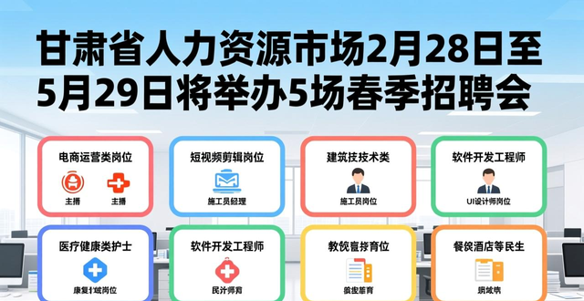 甘肃省人力资源市场春季专场招聘会_综合人才招聘会_招聘会