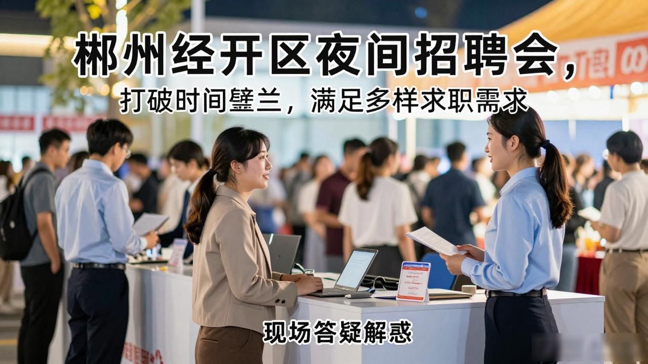 招聘会_郴州经开区夜间专场招聘会_智能制造领域岗位招聘