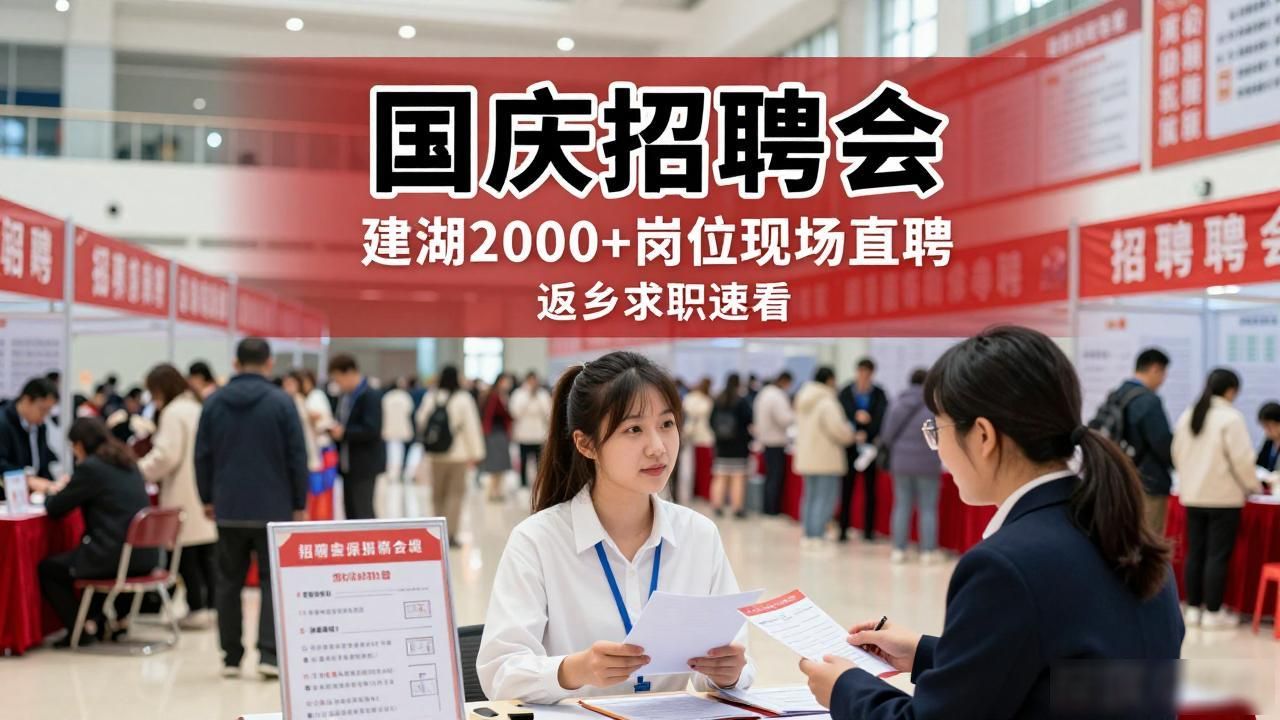 国庆返乡就业招聘会_招聘会_建湖才聚水乡招聘会