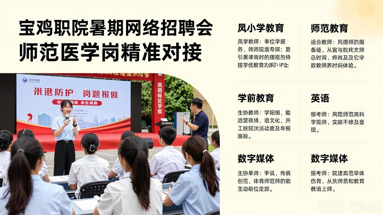 师范医学类专场网络招聘会_招聘会_宝鸡职业技术学院2026届毕业生招聘会