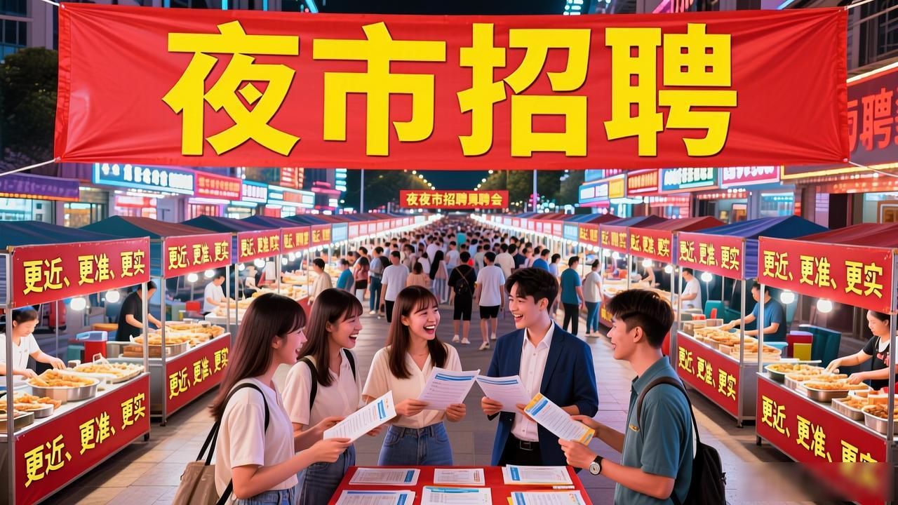更近更准更实就业服务_招聘会_南昌洪漂人才荟夏季夜市招聘会