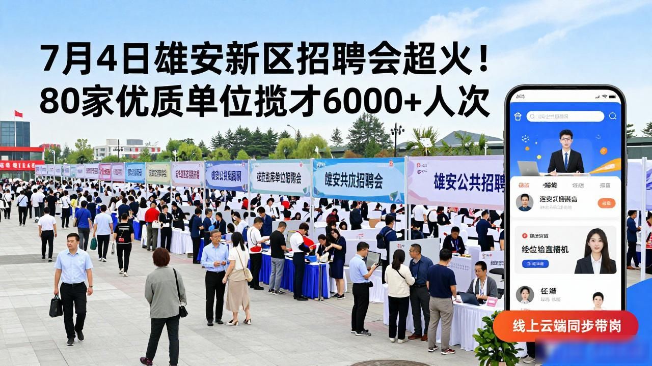 百日千万招聘专项行动_雄安新区招聘会_招聘会