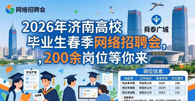 济南市人力资源和社会保障局招聘会_2026年全国城市联合招聘高校毕业生春季专场网络招聘会_招聘会