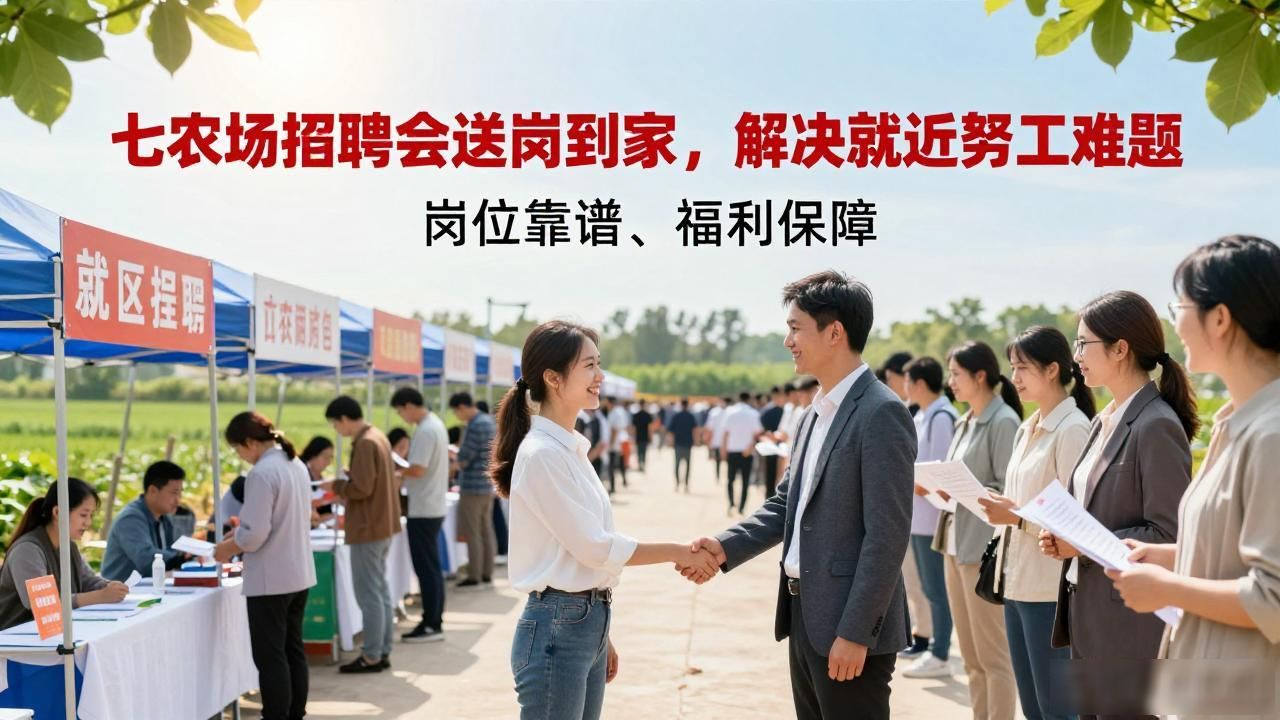 就业政策与岗位对接_招聘会_七农场线下专场招聘会