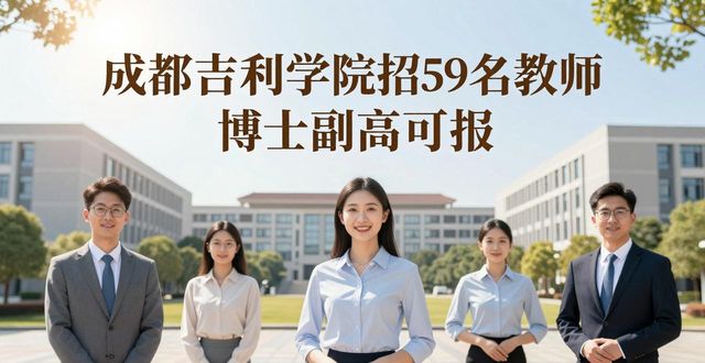 吉利学院招聘专任教师_成都高新区企业招聘信息_招聘信息