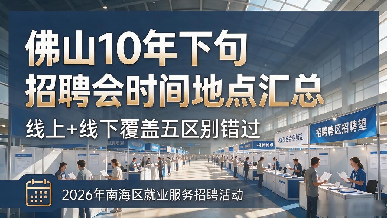 佛山10月下旬招聘会安排 线上线下招聘会 佛山五区招聘会_招聘会