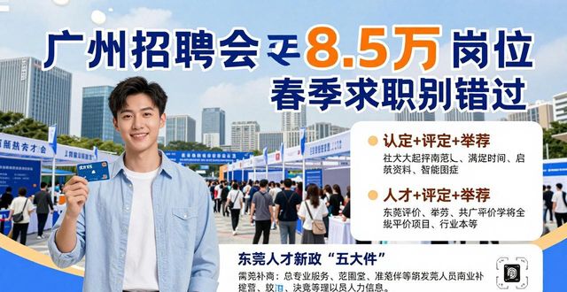 广东百万英才汇南粤招聘会 2026年春季 人才政策_招聘会
