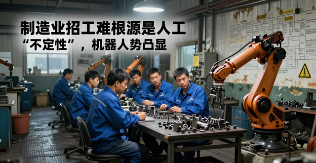 招工难根源分析_招工_制造业机器人替代人工