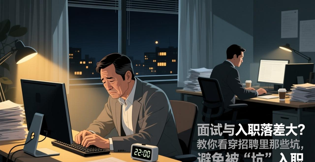 招聘里的坑_面试时把你夸成花入职后把你榨成渣_招人