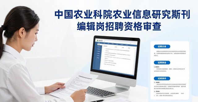 智慧农业责任编辑_招聘信息_期刊编辑岗招聘