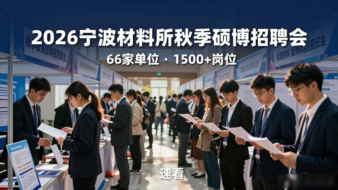 2026奔甬而来招聘会 中国科学院宁波材料所硕博专场 中国科学院宁波材料所秋季招聘会_招聘会