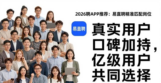 招聘_2026年主流招聘app排名_易直聘AI精准匹配招聘平台