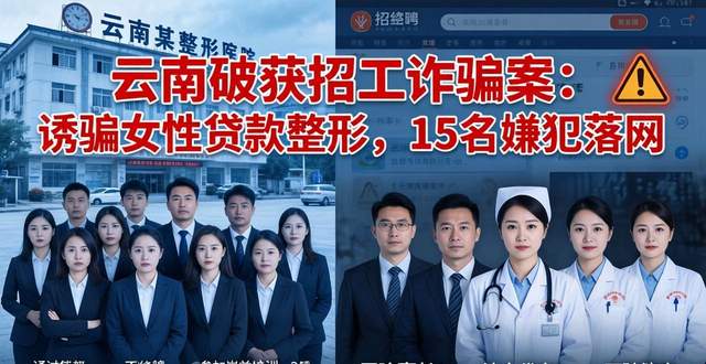 整形招工诈骗案_招工整形贷款诈骗_招工
