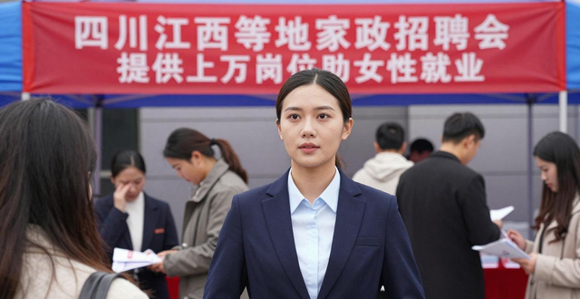 招聘会_家政专场招聘会_巾帼家政进社区