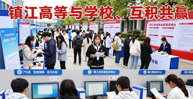 招聘会_镇江本地就业政策咨询台_镇江市高等专科学校春季促就业招聘会
