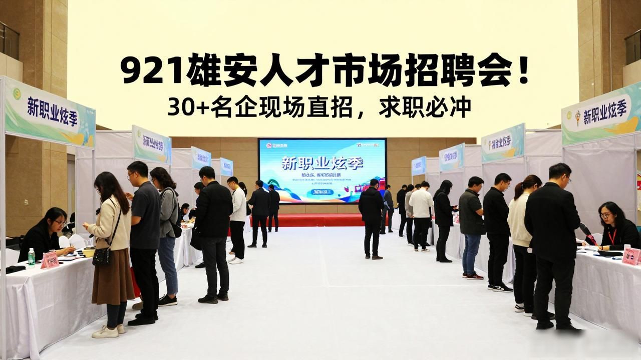 雄安人力资源服务产业园招聘会_中国就业培训技术指导中心招聘会_招聘会
