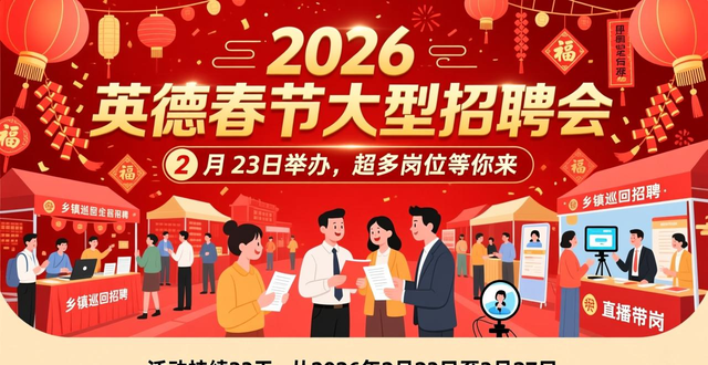 英德2026年春节大型招聘会_英德家门口就业招聘月_招聘会