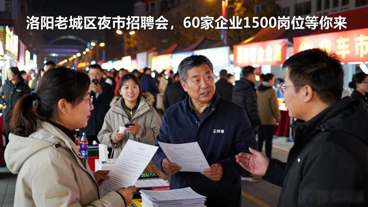 招聘会_老城区就业服务_洛阳夏季招聘夜市