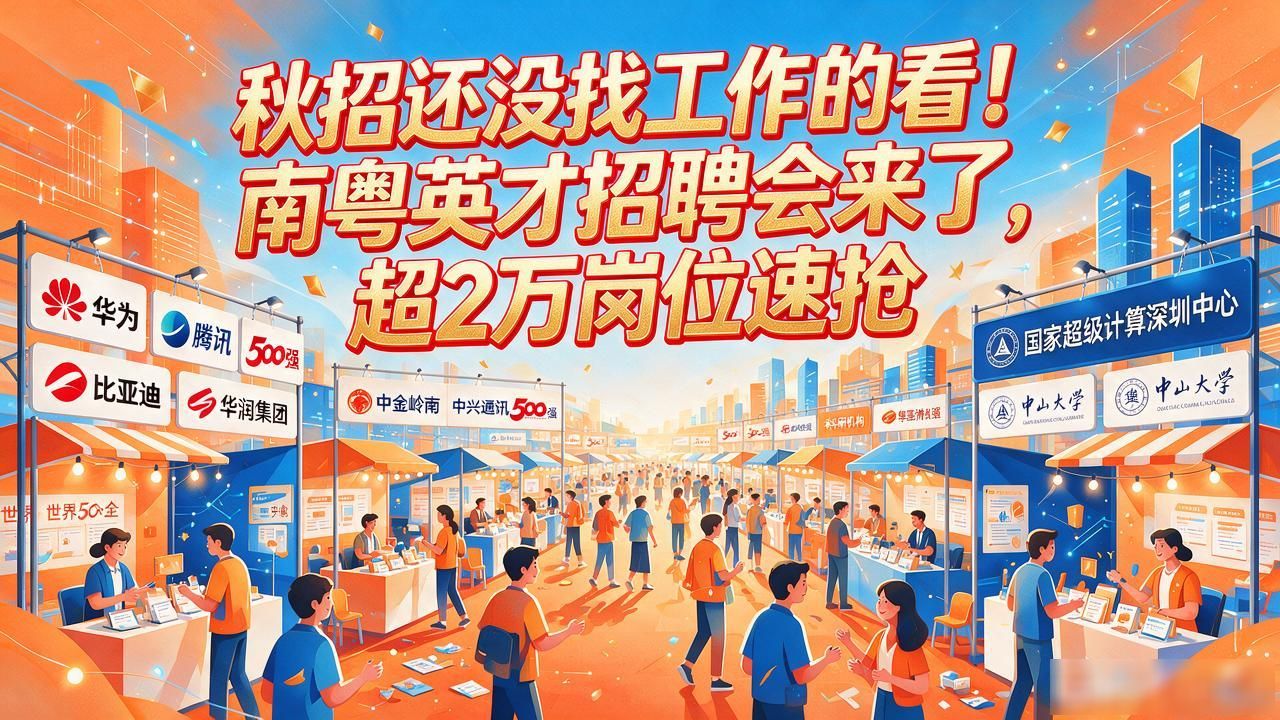 百万英才汇南粤 2026年N城联动秋季招聘活动 武汉大学卓尔体育馆_招聘会