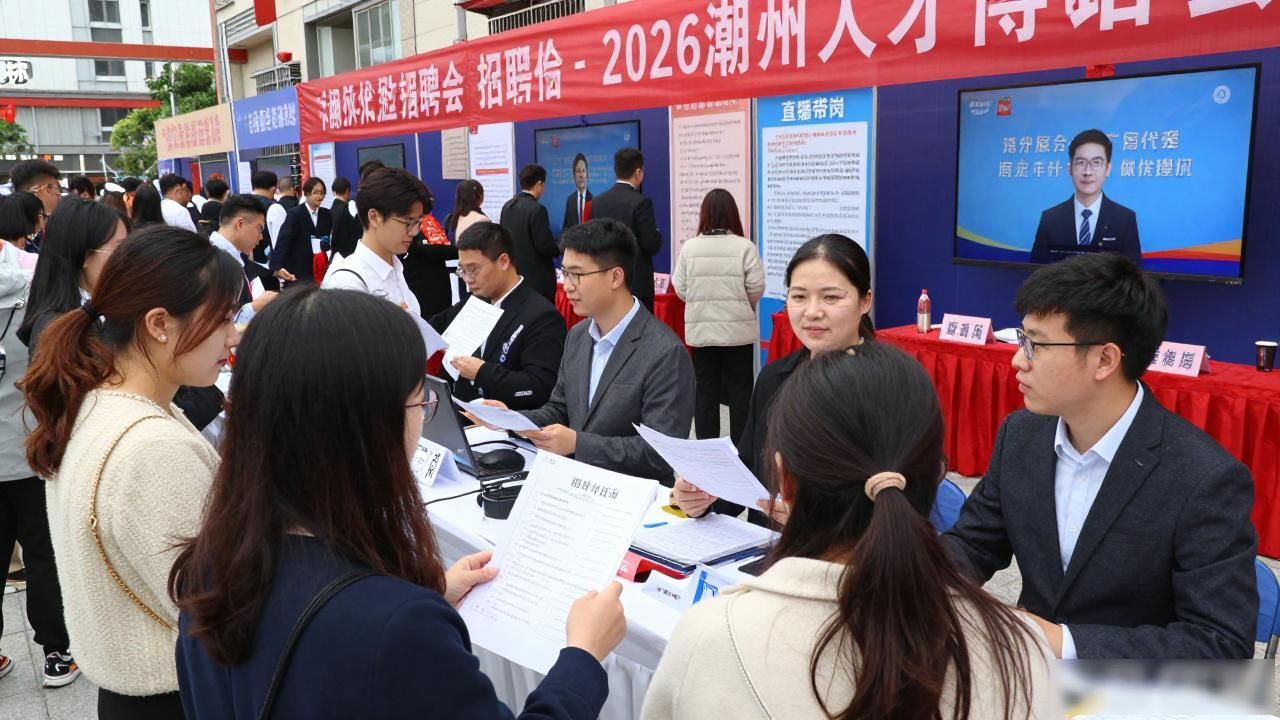 潮州市高校毕业生专场招聘会_百万英才汇南粤 就业启航_招聘会