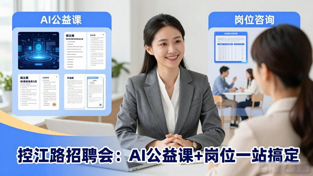 控江路街道招聘会_招聘会_人工智能知识公益课程