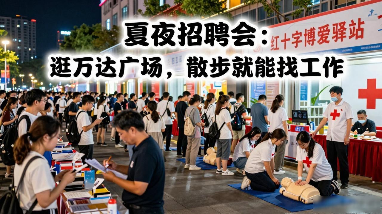 招聘会_惠城一社区就业趣市集_无锡夏夜招聘会