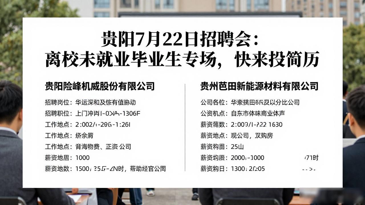 贵阳贵安现场招聘会_贵阳贵安离校未就业高校毕业生就业创业攻坚行动_招聘会