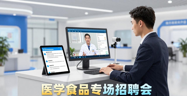 医学专场AI面试体验_食品专场72小时闪电录用_招聘会