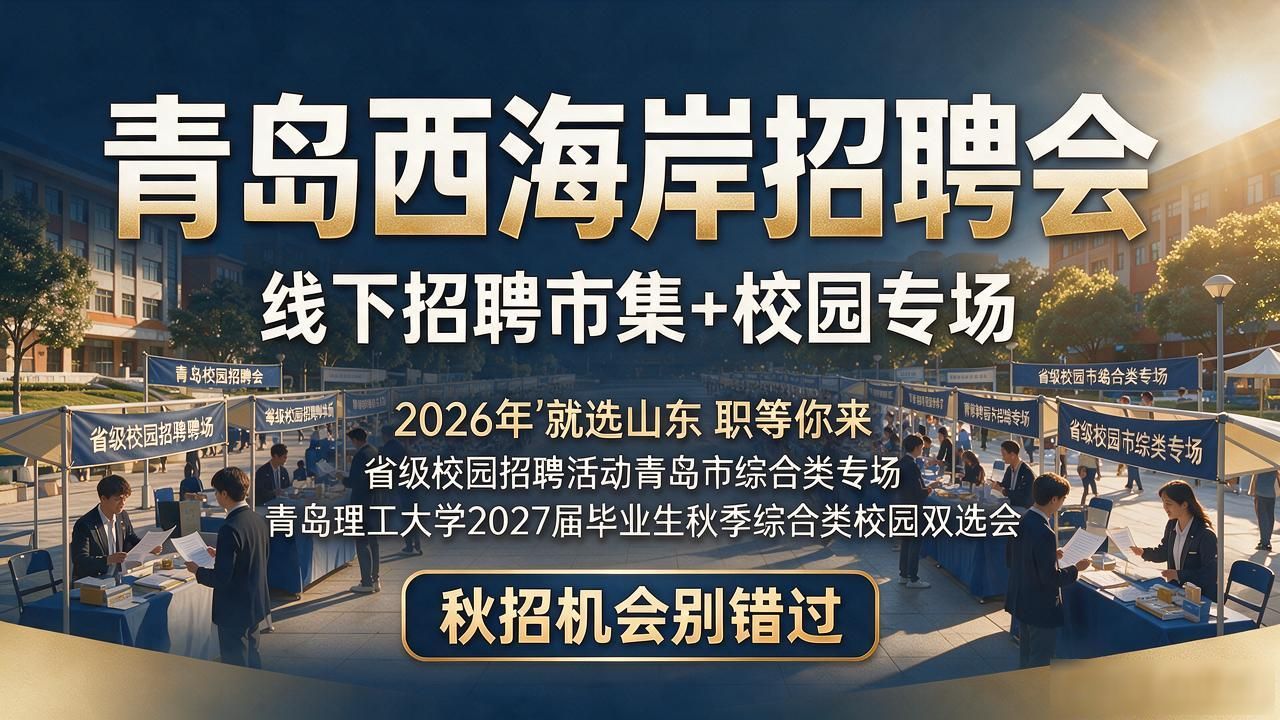 青岛西海岸新区校园招聘会_青岛西海岸新区招聘市集_招聘会