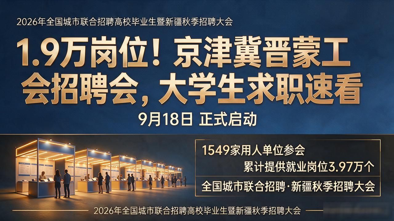 招聘会_2026年北京天津河北内蒙古工会就业协作校园专场招聘会_全国城市联合招聘高校毕业生秋季专场启动