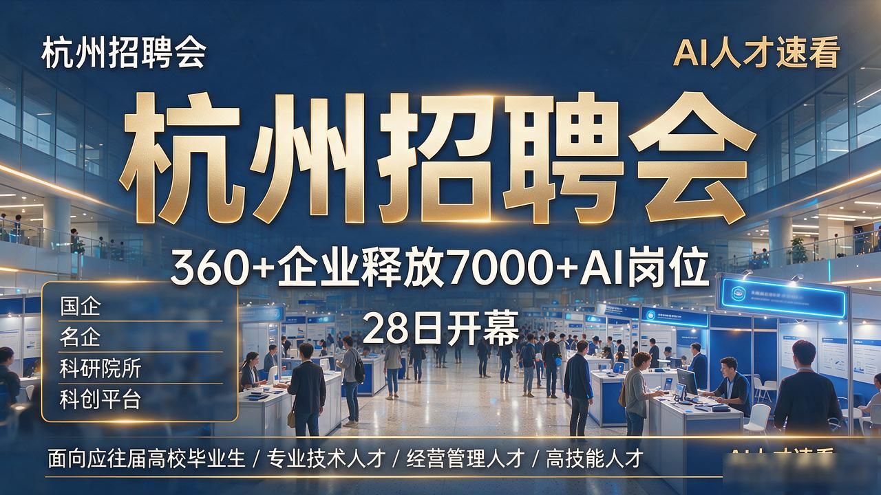 杭州人工智能招聘会_人工智能招聘对接会_招聘会
