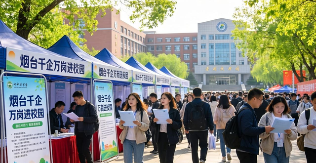 驻烟高校应届毕业生就业招聘会_烟台千企万岗进校园招聘会_招聘会