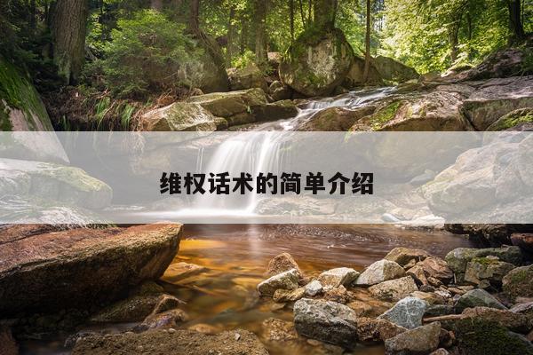 维权话术的简单介绍