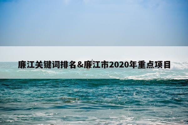 廉江关键词排名&廉江市2020年重点项目