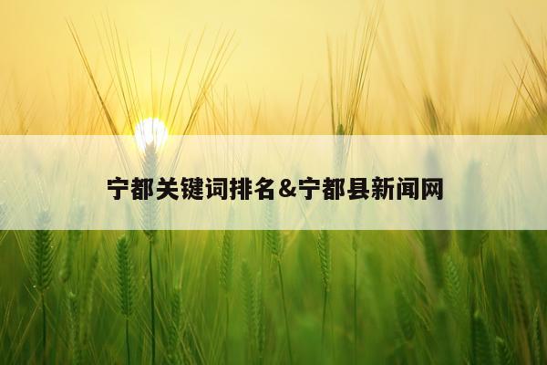 宁都关键词排名&宁都县新闻网