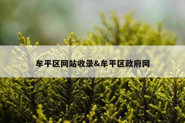 牟平区网站收录&牟平区政府网