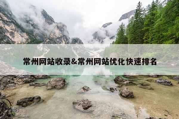 常州网站收录&常州网站优化快速排名