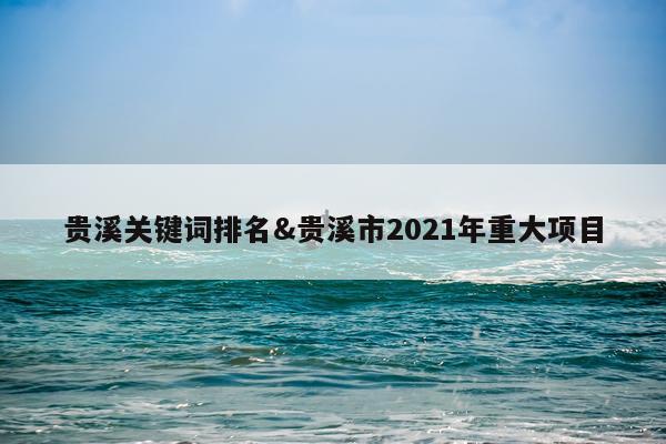 贵溪关键词排名&贵溪市2021年重大项目