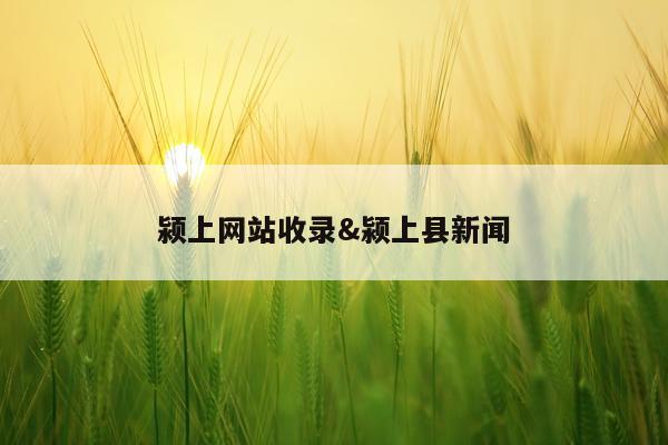 颍上网站收录&颍上县新闻